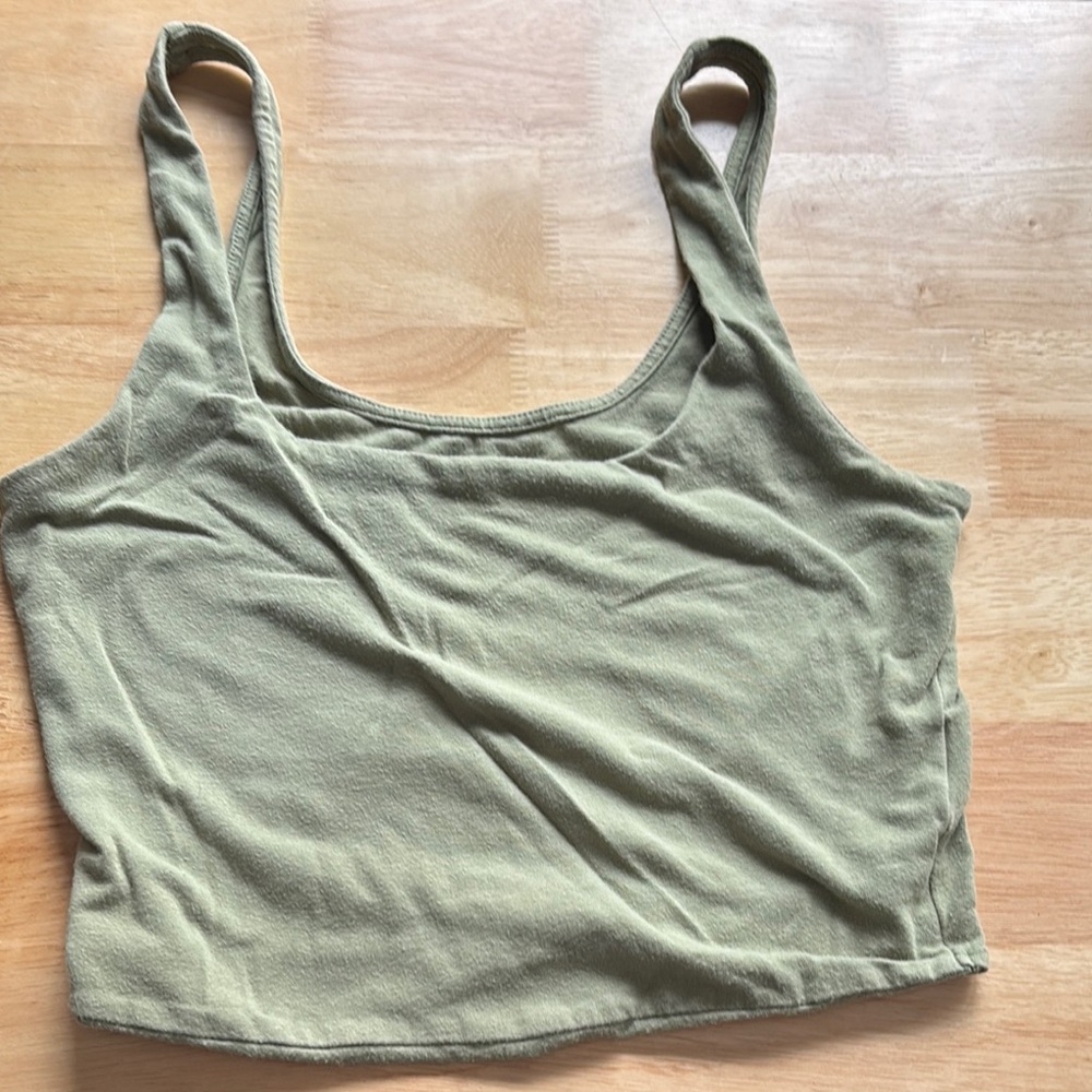 Aeropostale green crop tank top